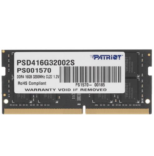 Оперативная память SODIMM Patriot Signature Line [PSD416G32002S] 16 ГБ