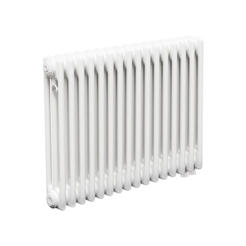 Стальной трубчатый радиатор Теплофорт ТР3057 ТВ 16 секций нижнее подключение 1/2 белый глянец