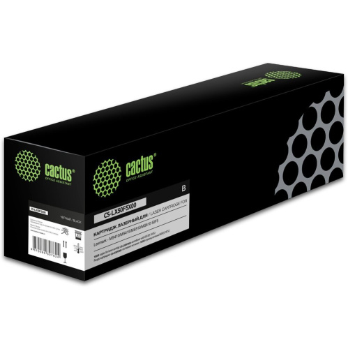 Картридж Cactus 50F5X00 (CS-LX50F5X00) лазерный черный (10000стр.) для Lexmark MS410/MS415/MS510