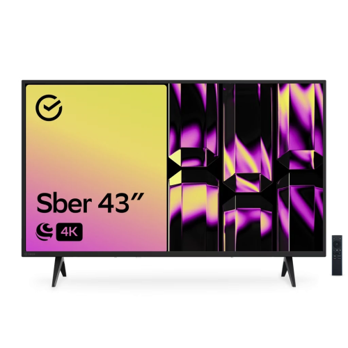 43" Телевизор Sber SDX 43U4010B черный