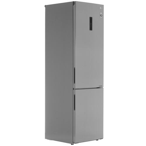 Холодильник с морозильником   LG GA-B509CMTL серебристый