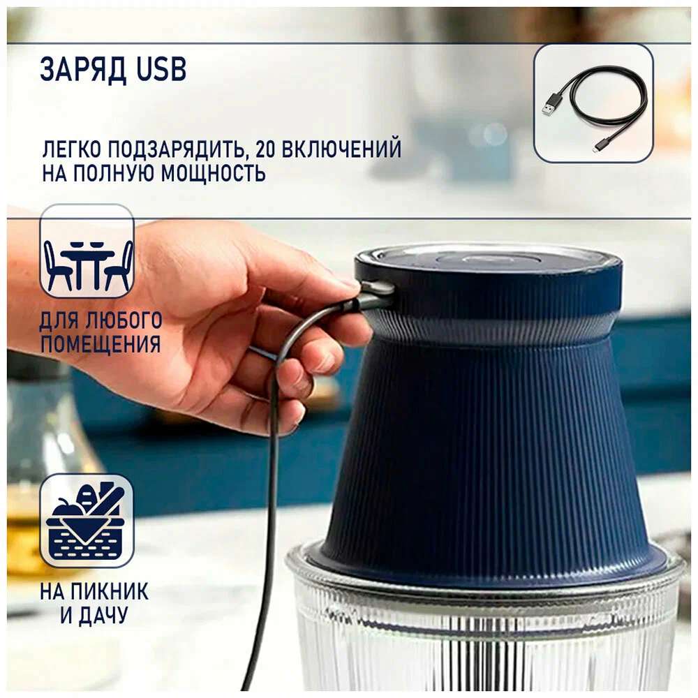 Блендер MORPHY RICHARDS MR9402аb синий — фотография 5