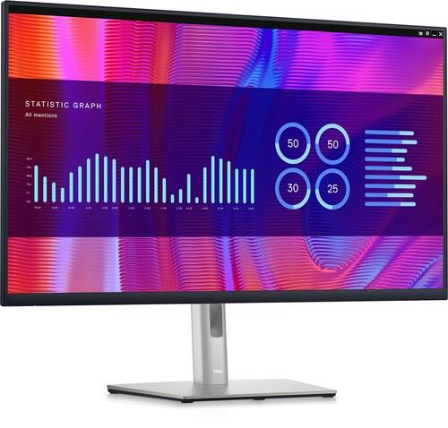 31.5" Монитор Dell P3223DE серебристый 31.5" Монитор Dell P3223DE серебристый — Матрица, рамки и подставка
