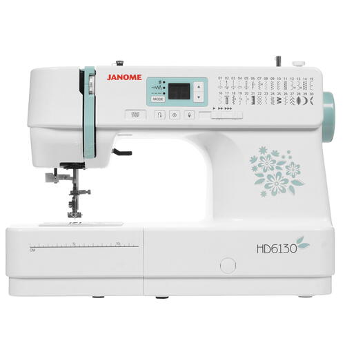 Швейная машина Janome HD 6130 белый/цветы