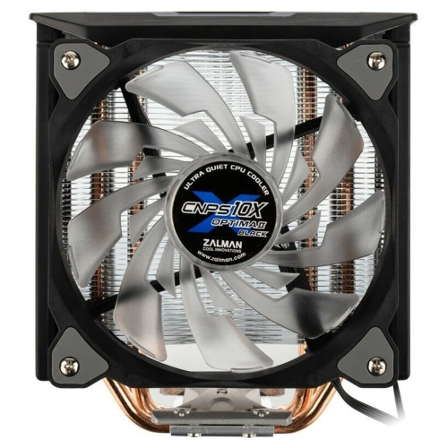 Кулер Zalman CNPS10X Optima II Black RGB Soc-AM4/1151/1200/2066 4-pin 17-27dB Al+Cu 180W 740gr LED Ret