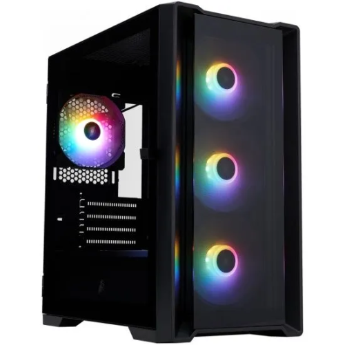 Корпус 1STPLAYER Trilobite T4-G Glass FRGB Black (T4-G-BK-4F1) / mATX / 4x120mm FRGB fans