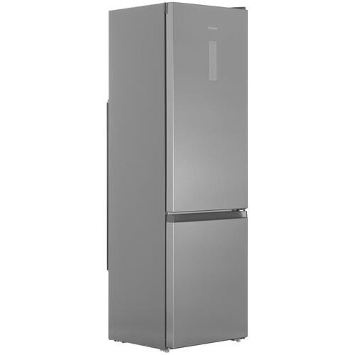Холодильник с морозильником   Hotpoint HT 1816 MX серебристый