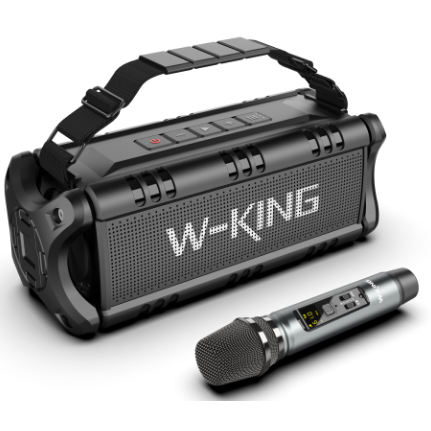 Портативная колонка W-King D8MIC черный
