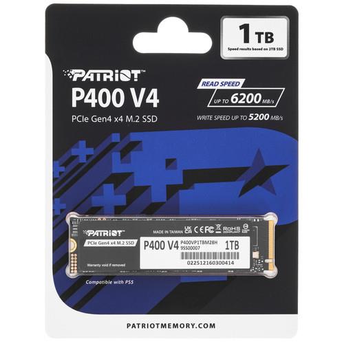 1000 ГБ M.2 NVMe накопитель Patriot P400 V4 [P400VP1TBM28H]
