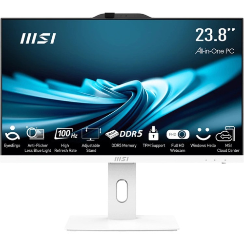 Моноблок MSI Pro AP242P 14M-663RU (9S6-AE0622-837) 23.8" Full HD, Intel Core i5 14400, 16ГБ DDR5, 512ГБ SSD, Windows 11 Professional, белый