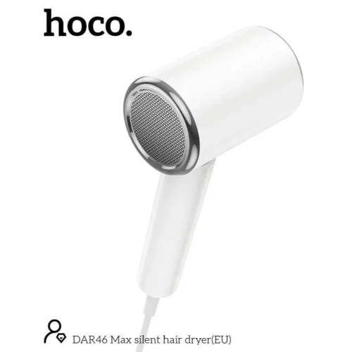 Фен HOCO DAR46 silent hair dryer EU russian version белый