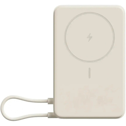 Аккумулятор внешний резервный Xiaomi Magnetic 10000 BHR08PBGL with Built-in Stand Beige