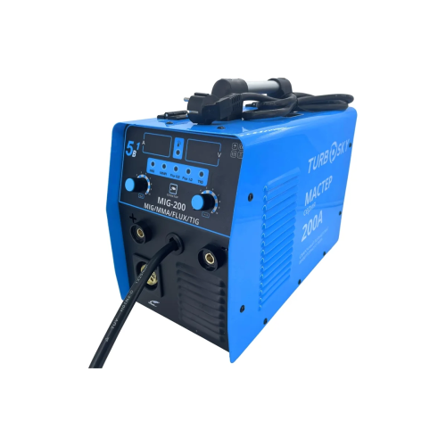 Сварочный полуавтомат Turbosky MIG-200А Мастер инвертор MIG-MAG/ММА/TIG 6.6кВт