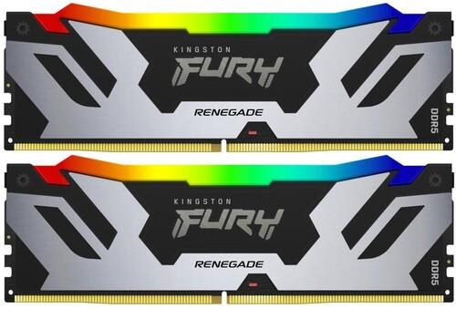 Оперативная память Kingston FURY Renegade Silver RGB [KF572C38RSAK2-48] 48 ГБ