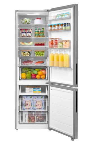 Холодильник с морозильником Midea MDRB600MMF46 серебристый Холодильник с морозильником Midea MDRB600MMF46 серебристый — Внешний вид с другого ракурса