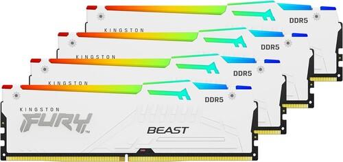 Оперативная память Kingston FURY Beast White RGB [KF560C40BWAK4-64] 64 ГБ