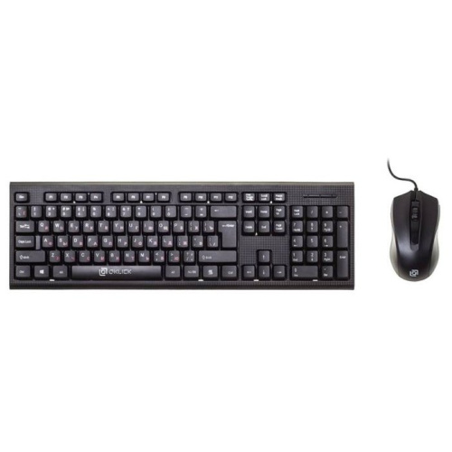 Клавиатура + мышь Oklick 630M клав:черный мышь:черный USB