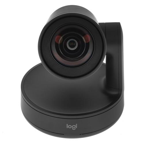 Конференц-камера Logitech Rally Plus Конференц-камера Logitech Rally Plus — Объектив, микрофоны и шторка
