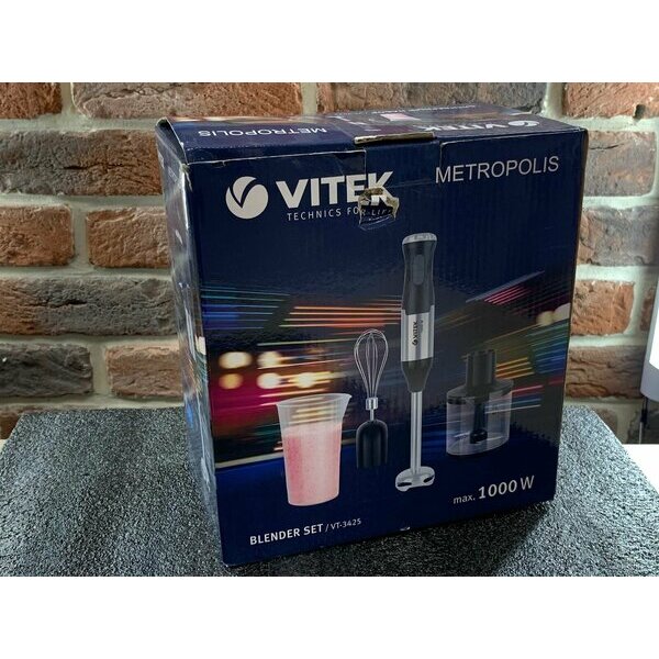 Блендер погружной Vitek VT-3425 черный/серебристый — фотография 5