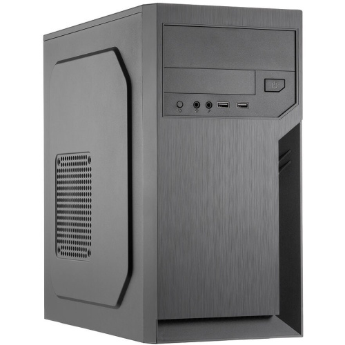 Корпус Foxline FL-702 (FL-702-FZ500R) mATX, 1x5.25ext, 1x3.5ext, 2x3.5int, 2xUSB2.0, HDA, w/o FAN, w/500W ATX PSU, w/1.2m EU pwr cord