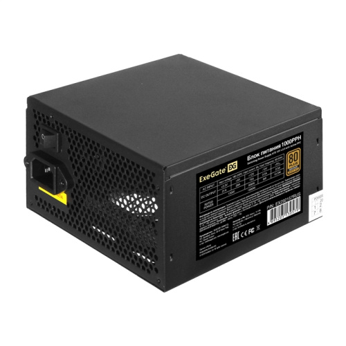 Блок питания ExeGate 1000PPH EX292157RUS 80 Plus Bronze 1000W (ATX, APFC, КПД 89 (80 Plus Bronze)