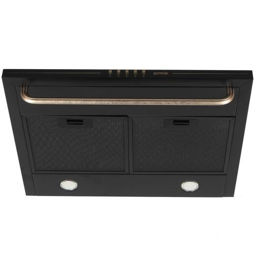 Вытяжка каминная Gorenje WHC63CLB черный/золотистый Вытяжка каминная Gorenje WHC63CLB черный/золотистый — Дополнительный ракурс