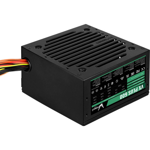 Блок питания FORMULA VX Plus 600 (4711401661665) ATX12V 2.3 600W APFC 12cm fan 24pin 1x(4+4)pin 2xPCIe(6+2) 3xMolex 1xFDD 4xSATA