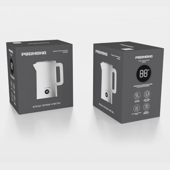 Электрочайник Redmond KM245 белый — фотография 2