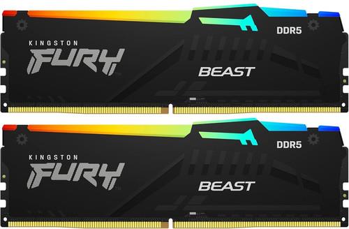 Оперативная память Kingston FURY Beast Black RGB [KF564C32BBAK2-32] 32 ГБ