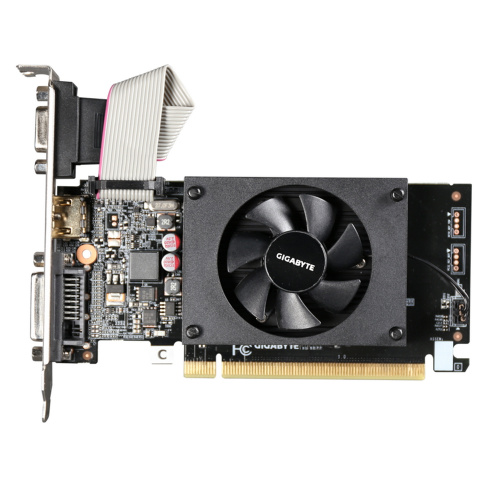 Видеокарта Gigabyte GT710 (GV-N710D3-2GL 2.0 PCI-E) 2GB DDR3 64bit VGA DVI-D HDMI PCI-E RTL