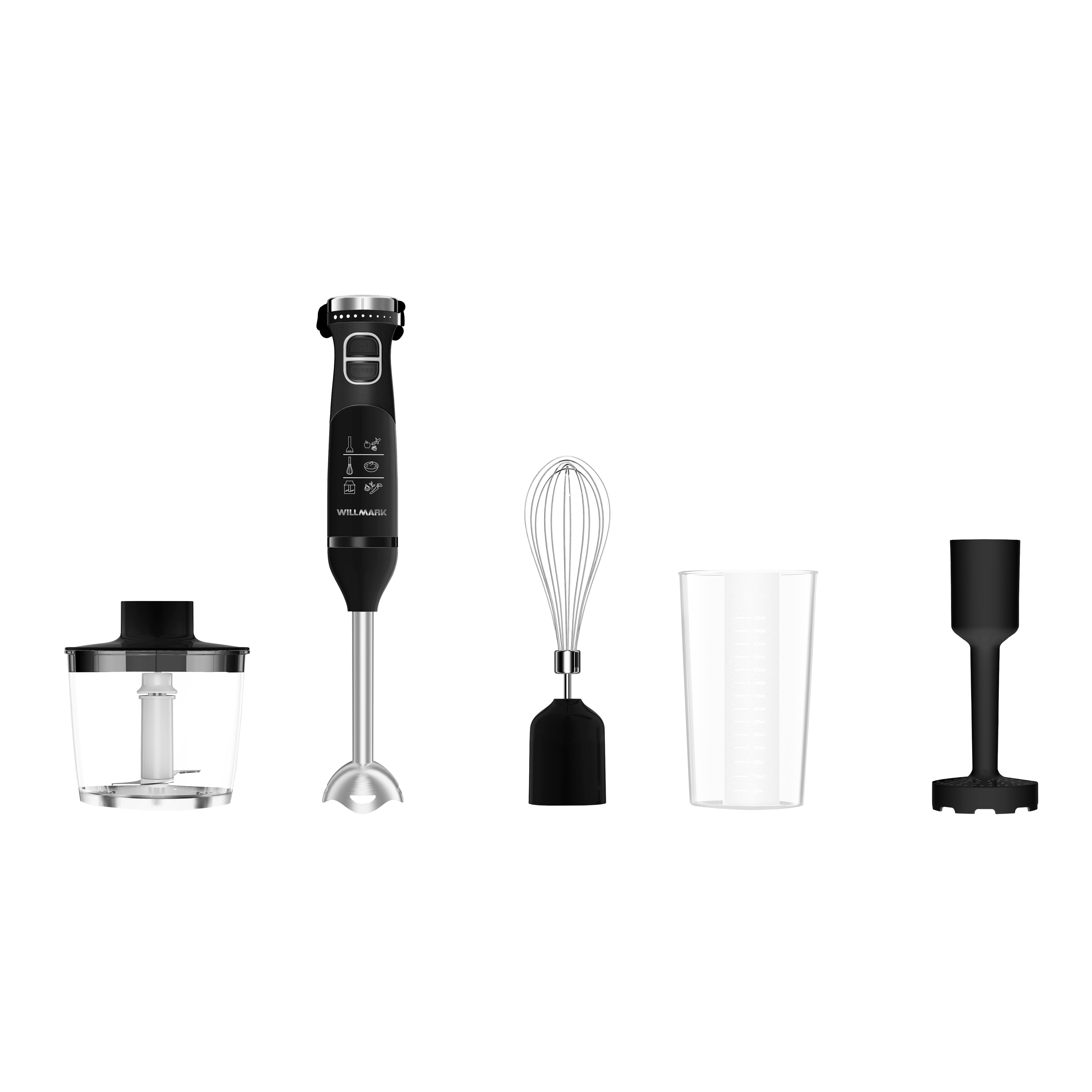 Блендер WILLMARK WHB-1155BS, черный — фотография 2