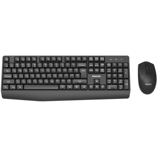 Комплект клавиатура и мышь беспроводной Philips SPT6337 (SPT6337B/60) черный
