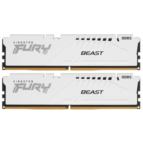 Оперативная память Kingston FURY Beast White [KF552C40BWK2-32] 32 ГБ