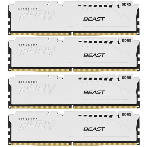 Оперативная память Kingston FURY Beast White [KF560C40BWK4-64] 64 ГБ