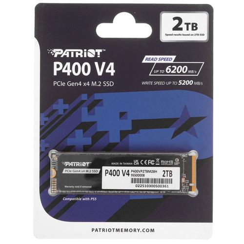 2000 ГБ M.2 NVMe накопитель Patriot P400 V4 [P400VP2TBM28H]