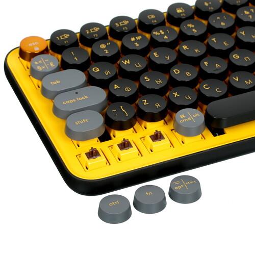 Клавиатура беспроводная Logitech POP Keys Клавиатура беспроводная Logitech POP Keys — Профиль корпуса и эргономика