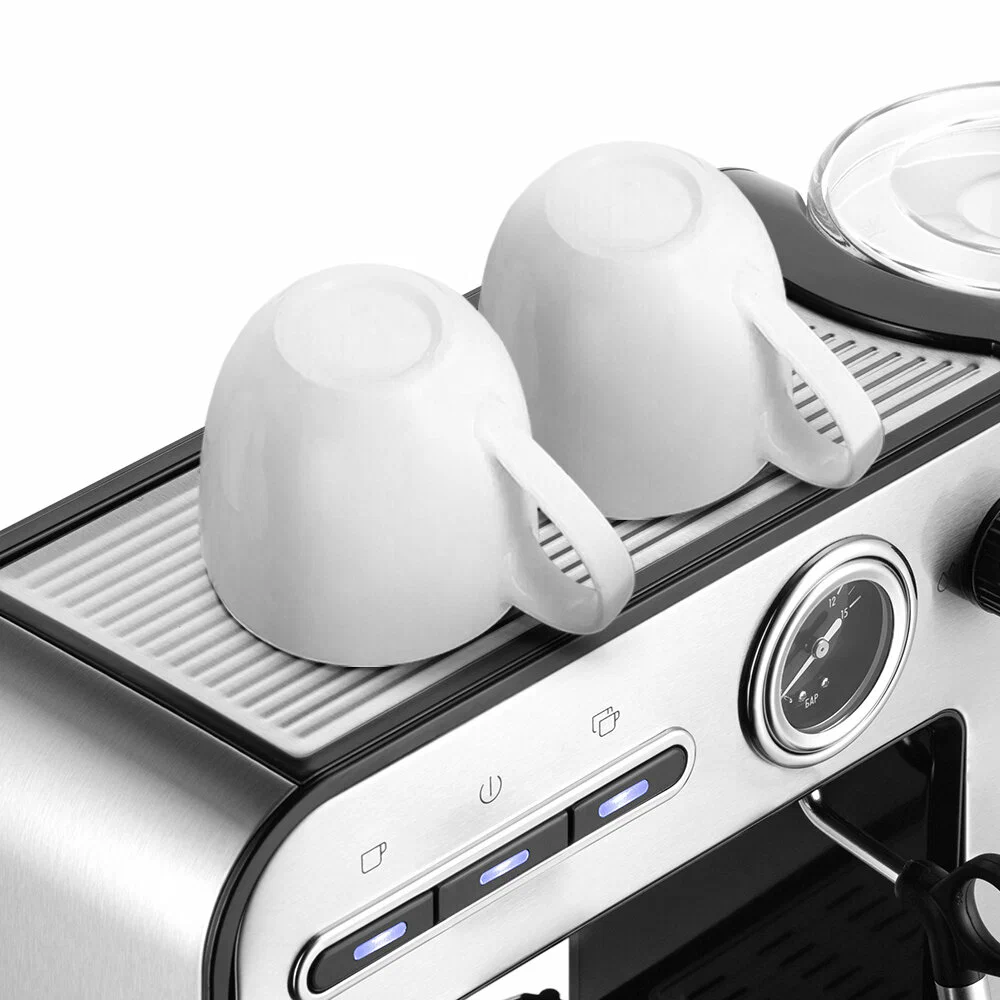 Кофеварка KitFort КТ-7515 серебристый — фотография 4