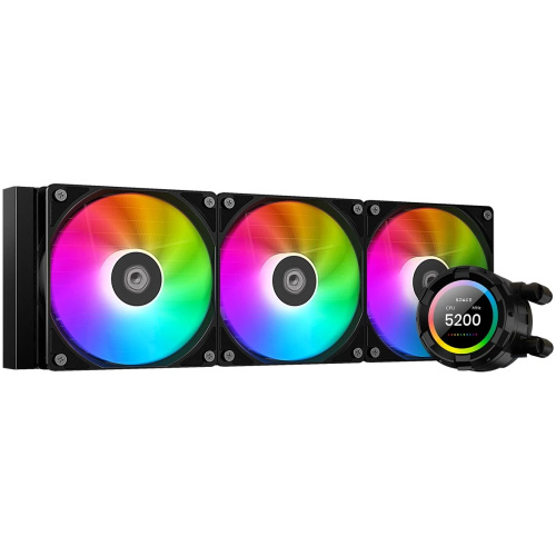 СВО ID-COOLING SL360 XE LGA20XX/1700/1200/115X/AM5/AM4 (TDP 350W, PWM, LCD Display, Triple ARGB Fan 120mm) Ret
