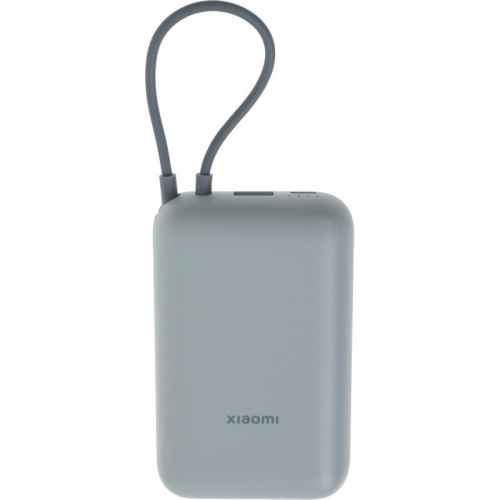 Внешний аккумулятор Xiaomi BHR9073GL 10000mAh встроенный кабель GL P15ZM Ледяной синий