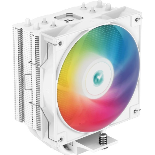 Вентилятор Deepсool AG400 WH ARGB (R-AG400-WHANMC-G-2) Socket 115X/1700/1200/AM4/AM5, 120mm, 2000rpm, 31,6 дБ, 220W, PWM 4-pin, Al+Cu