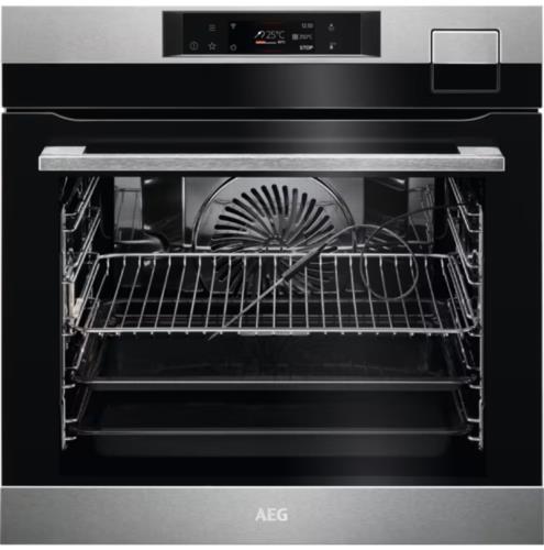 Электрический духовой шкаф AEG BSK798380M серебристый
