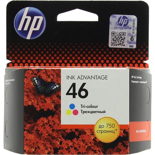 Картридж струйный HP 46 CZ638AE многоцветный для HP DJ Adv 2020hc/2520hc