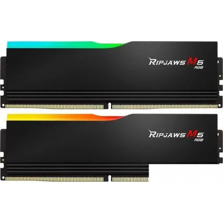 ОЗУ G.SKILL Rip Jaws M5 RGB 32GB (F5-6000J3636F16GX2-RM5RK) (2x16GB) DDR5 6000MHz CL36 (36-36-36-96) 1.35V / Black