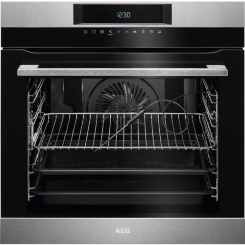 Электрический духовой шкаф AEG BPK642120M серебристый