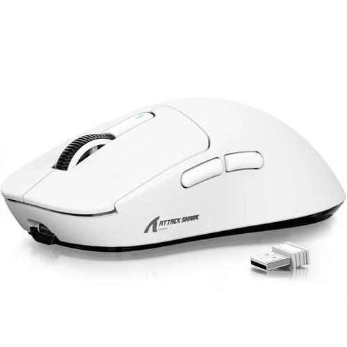 Мышь беспроводная/проводная Attack Shark X3 [SharkX3White] белый
