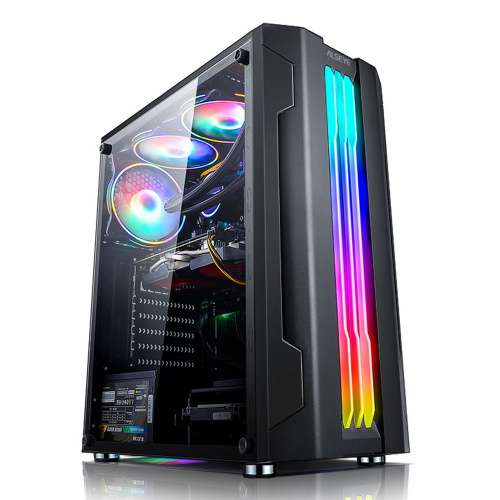 Корпус ALSEYE Auro 3.0-B Mini-ITX/Micro ATX/ATX, USB2.0*2+HD Audio+USB3.0*1, "H.D.D.(3.5")*2pcs+S.S.D(2.5")*2pcs, 354*185*413mm"