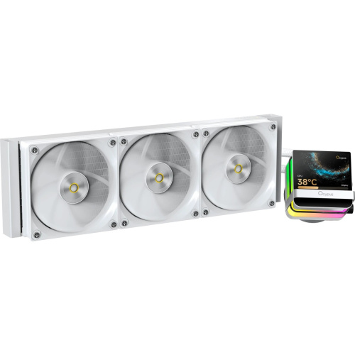 Вентилятор Ocypus Sigma L36 Pro WH, 360mm, LCD Pump, 3x120mm FDB fans, LGA115X/1200/1700/18XX, AM4/AM5