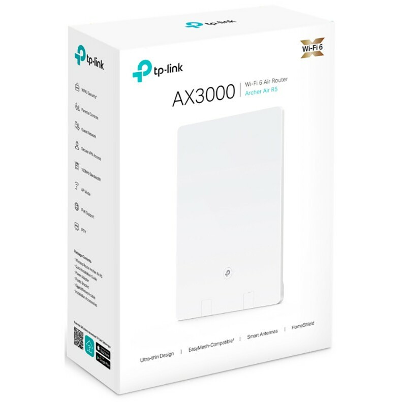 Роутер TP-Link Archer Air R5 Роутер TP-Link Archer Air R5 — WAN/LAN‑порты и органы управления