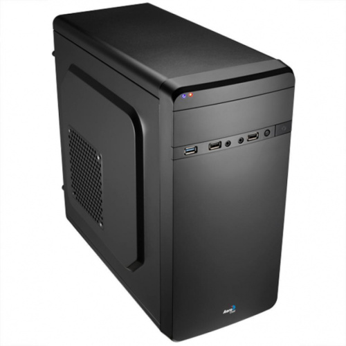 Корпус Aerocool Qs-180 черный без БП mATX 1x80mm 2xUSB2.0 1xUSB3.0 audio