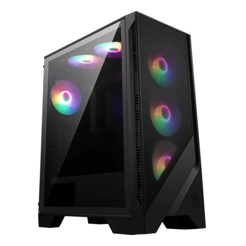 Корпус MSI MAG Forge 120A (306-7G23A41-HH9) Mid-Tower, ATX, 2xUSB 3.2, Audio I/O, 6x120mm autoRGB Fan PWM RGB PWM Control Board, TG